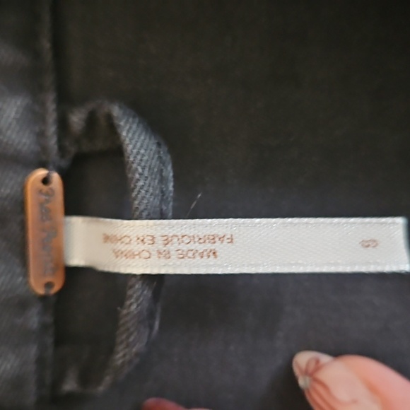 Free People Women's Black Denim Jacket with Lace Detail - Picture 8 of 9